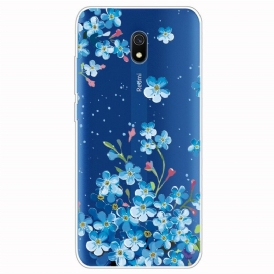 Skal För Xiaomi Redmi 8A Bukett Blå Blommor