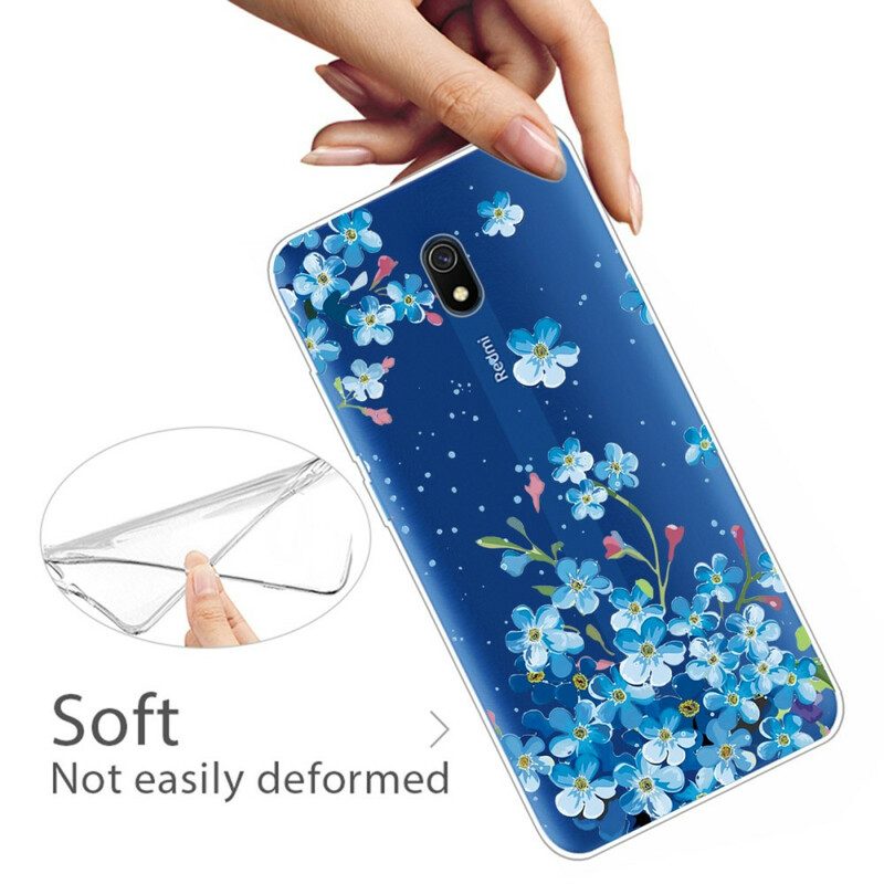 Skal För Xiaomi Redmi 8A Bukett Blå Blommor