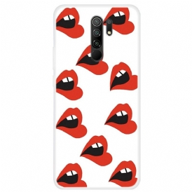 Skal För Xiaomi Redmi 9 Plumpande Läppar