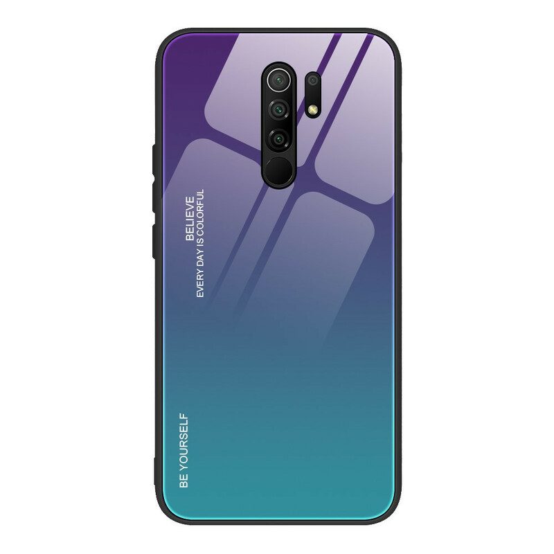 Skal För Xiaomi Redmi 9 Var Dig Själv Härdat Glas