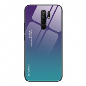 Skal För Xiaomi Redmi 9 Var Dig Själv Härdat Glas