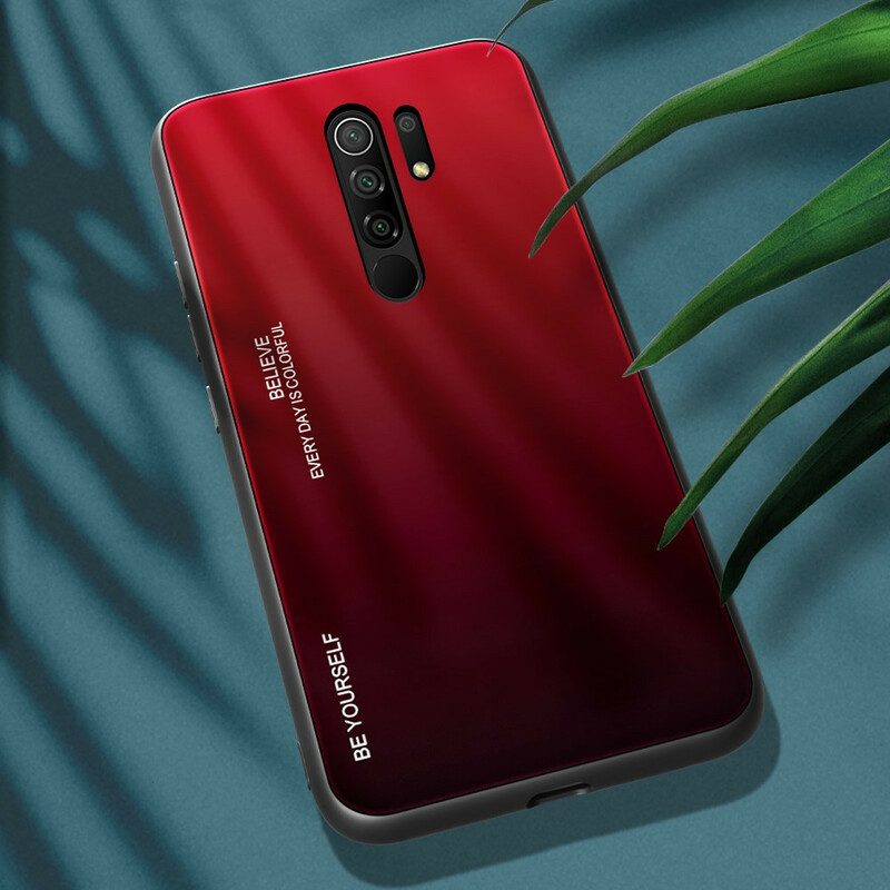 Skal För Xiaomi Redmi 9 Var Dig Själv Härdat Glas