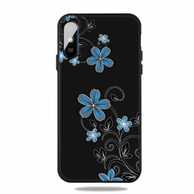 Skal För Xiaomi Redmi 9A Blå Blommor
