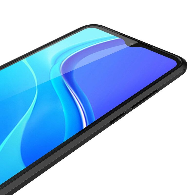 Skal För Xiaomi Redmi 9A Double Line Litchi Lädereffekt