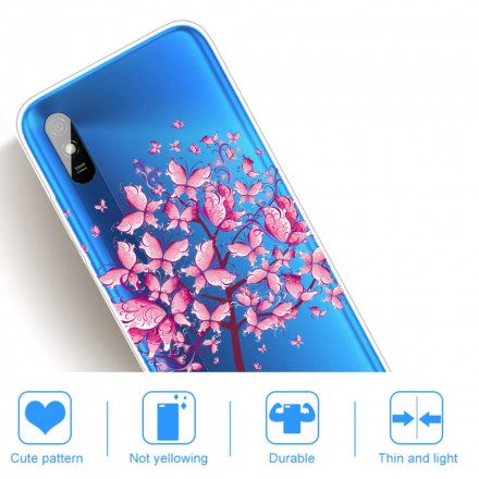 Skal För Xiaomi Redmi 9A Rosa Trädtopp