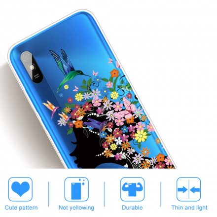 Skal För Xiaomi Redmi 9A Snyggt Blomhuvud