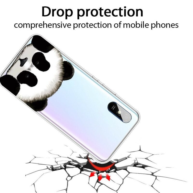 Skal För Xiaomi Redmi 9A Transparent Panda