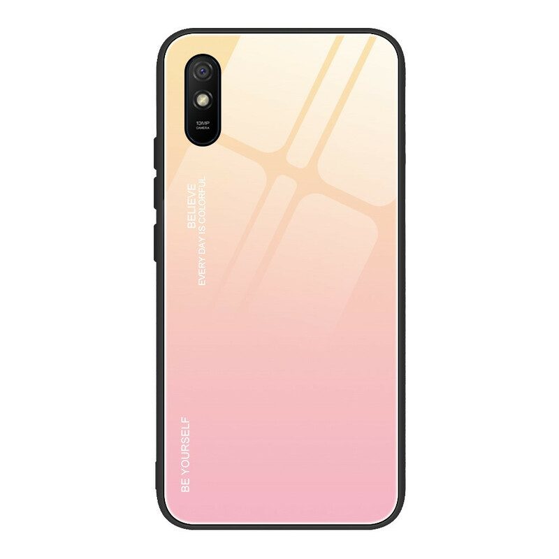 Skal För Xiaomi Redmi 9A Var Dig Själv Härdat Glas