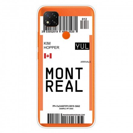 Skal För Xiaomi Redmi 9C Boardingkort Till Montreal