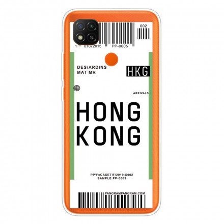 Skal För Xiaomi Redmi 9C Boardingskort Till Hong Kong