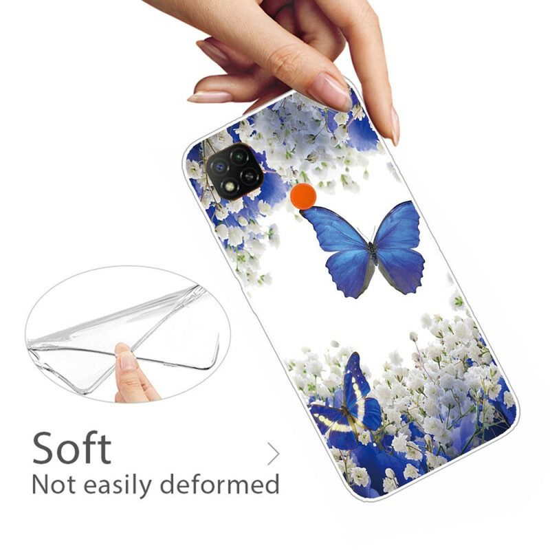 Skal För Xiaomi Redmi 9C Fjärilar