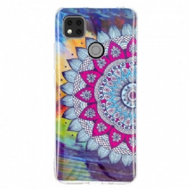 Skal För Xiaomi Redmi 9C Fluorescerande Färgglada Mandala