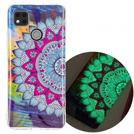 Skal För Xiaomi Redmi 9C Fluorescerande Färgglada Mandala