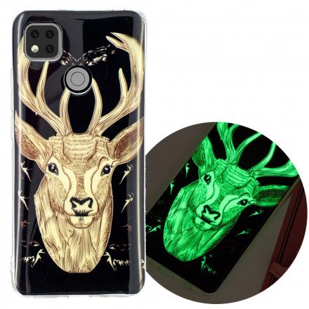 Skal För Xiaomi Redmi 9C Fluorescerande Majestic Stag