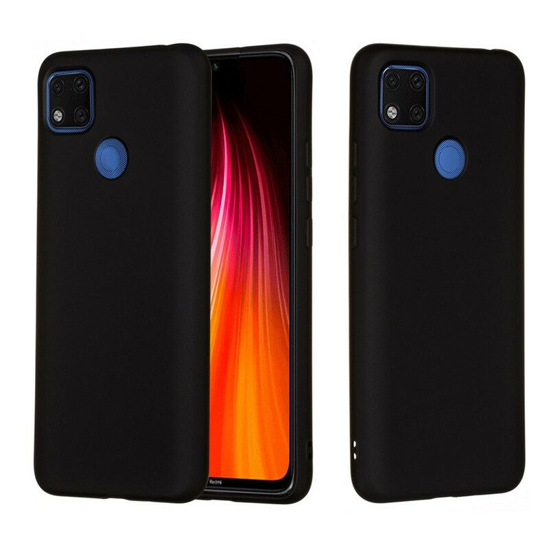 Skal För Xiaomi Redmi 9C Flytande Silikon Med Snodd