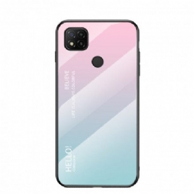 Skal För Xiaomi Redmi 9C Hej Härdat Glas