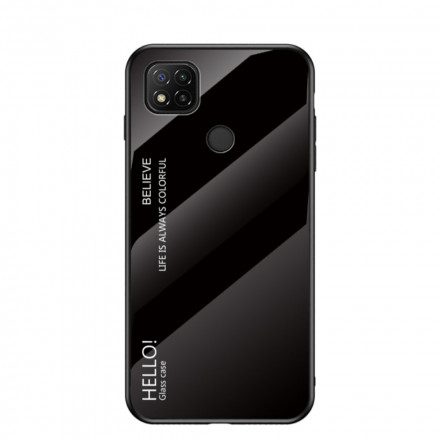 Skal För Xiaomi Redmi 9C Hej Härdat Glas