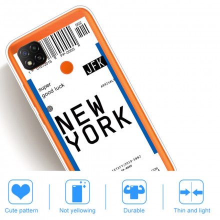 Skal För Xiaomi Redmi 9C Pass Till New York