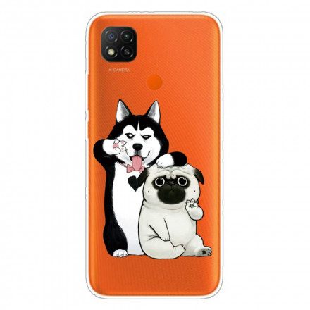 Skal För Xiaomi Redmi 9C Roliga Hundar