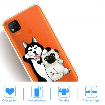 Skal För Xiaomi Redmi 9C Roliga Hundar