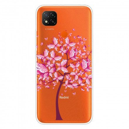 Skal För Xiaomi Redmi 9C Rosa Trädtopp