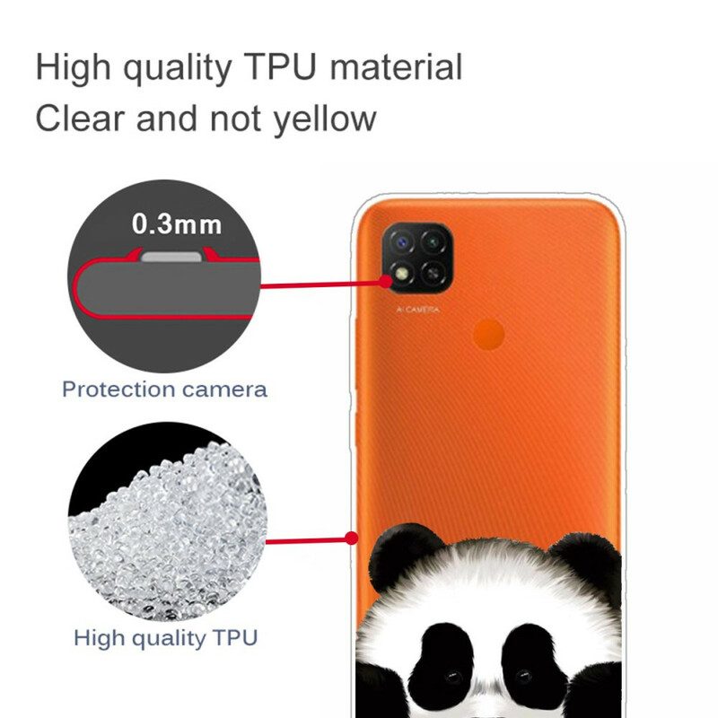 Skal För Xiaomi Redmi 9C Transparent Panda