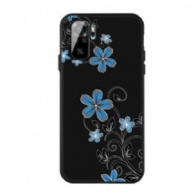 Skal För Xiaomi Redmi Note 10 / 10S Blå Blommor