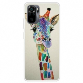 Skal För Xiaomi Redmi Note 10 / 10S Färgglad Giraff