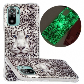 Skal För Xiaomi Redmi Note 10 / 10S Fluorescerande Leopard