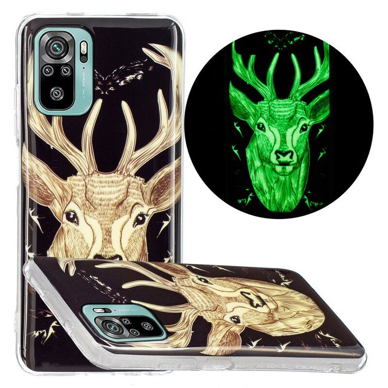 Skal För Xiaomi Redmi Note 10 / 10S Fluorescerande Majestic Stag