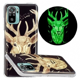 Skal För Xiaomi Redmi Note 10 / 10S Fluorescerande Majestic Stag