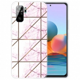 Skal För Xiaomi Redmi Note 10 / 10S Intens Geometri Marmor