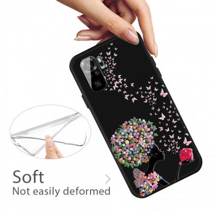 Skal För Xiaomi Redmi Note 10 / 10S Kvinna Med Blomhuvud