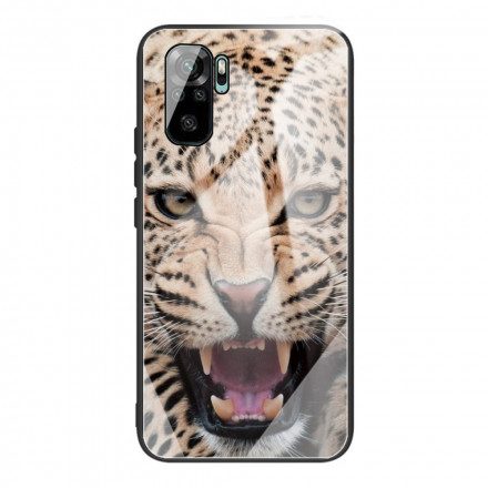 Skal För Xiaomi Redmi Note 10 / 10S Leopard Härdat Glas