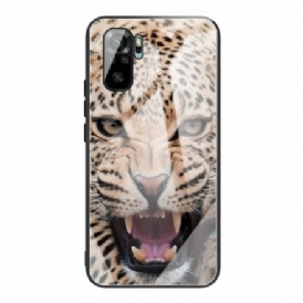 Skal För Xiaomi Redmi Note 10 / 10S Leopard Härdat Glas