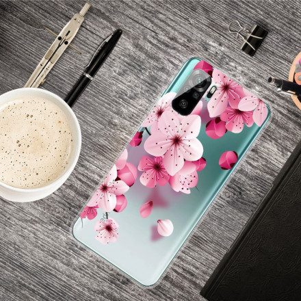 Skal För Xiaomi Redmi Note 10 / 10S Små Rosa Blommor