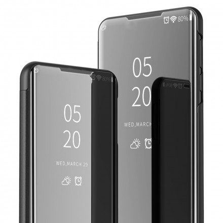 Skal För Xiaomi Redmi Note 10 / 10S Spegel Och Konstläder