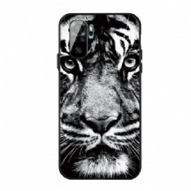 Skal För Xiaomi Redmi Note 10 / 10S Svartvit Tiger