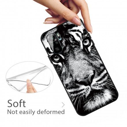 Skal För Xiaomi Redmi Note 10 / 10S Svartvit Tiger