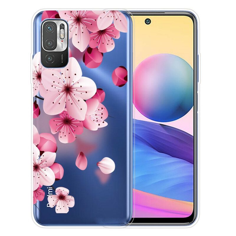 Skal För Xiaomi Redmi Note 10 5G / Poco M3 Pro 5G Små Rosa Blommor