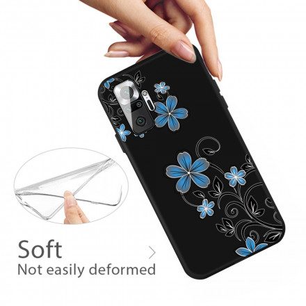 Skal För Xiaomi Redmi Note 10 Pro Blå Blommor