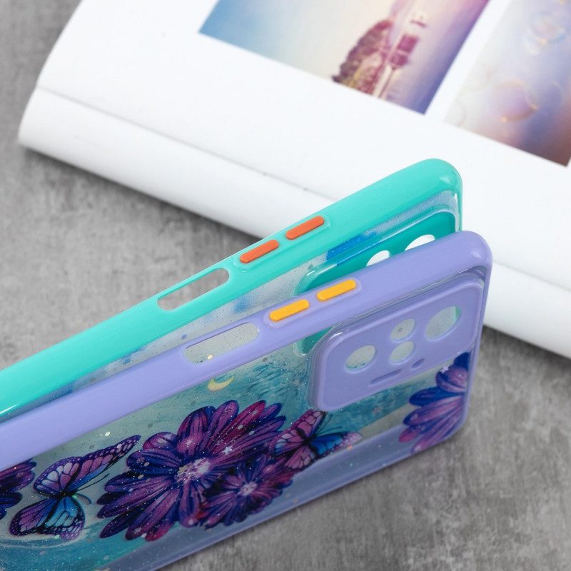 Skal För Xiaomi Redmi Note 10 Pro Blommig Fjärilshybrid