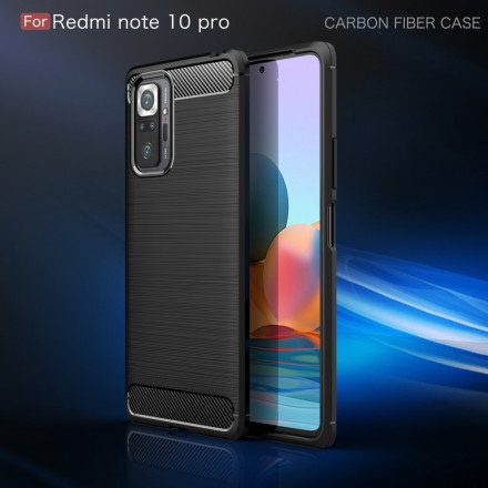 Skal För Xiaomi Redmi Note 10 Pro Borstad Kolfiber