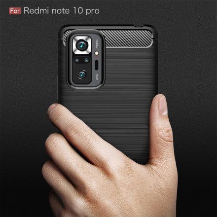 Skal För Xiaomi Redmi Note 10 Pro Borstad Kolfiber