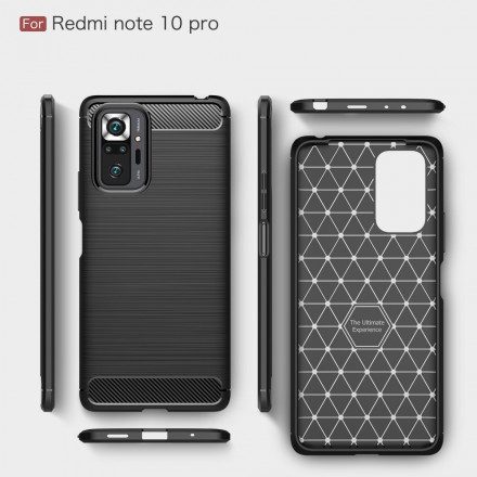 Skal För Xiaomi Redmi Note 10 Pro Borstad Kolfiber