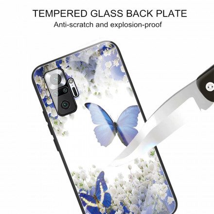 Skal För Xiaomi Redmi Note 10 Pro Fjärilar I Härdat Glas