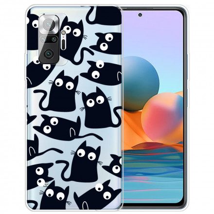 Skal För Xiaomi Redmi Note 10 Pro Flera Svarta Katter