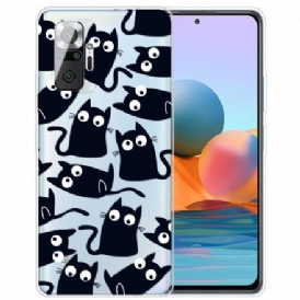 Skal För Xiaomi Redmi Note 10 Pro Flera Svarta Katter