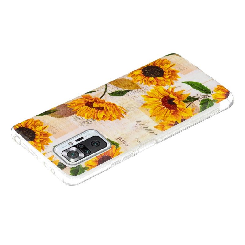 Skal För Xiaomi Redmi Note 10 Pro Fluorescerande Flower Series