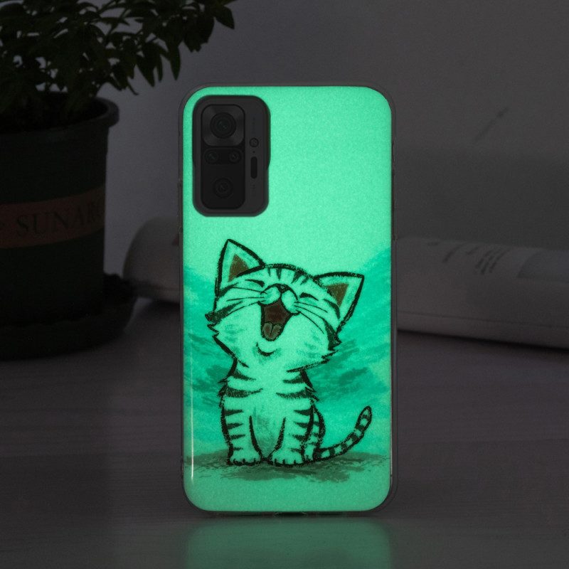 Skal För Xiaomi Redmi Note 10 Pro Fluorescerande Kat
